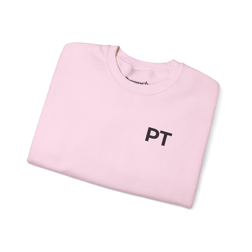 PT Minimalist Crewneck Sweatshirt — "CoveredByGrace" Circular Back Logo