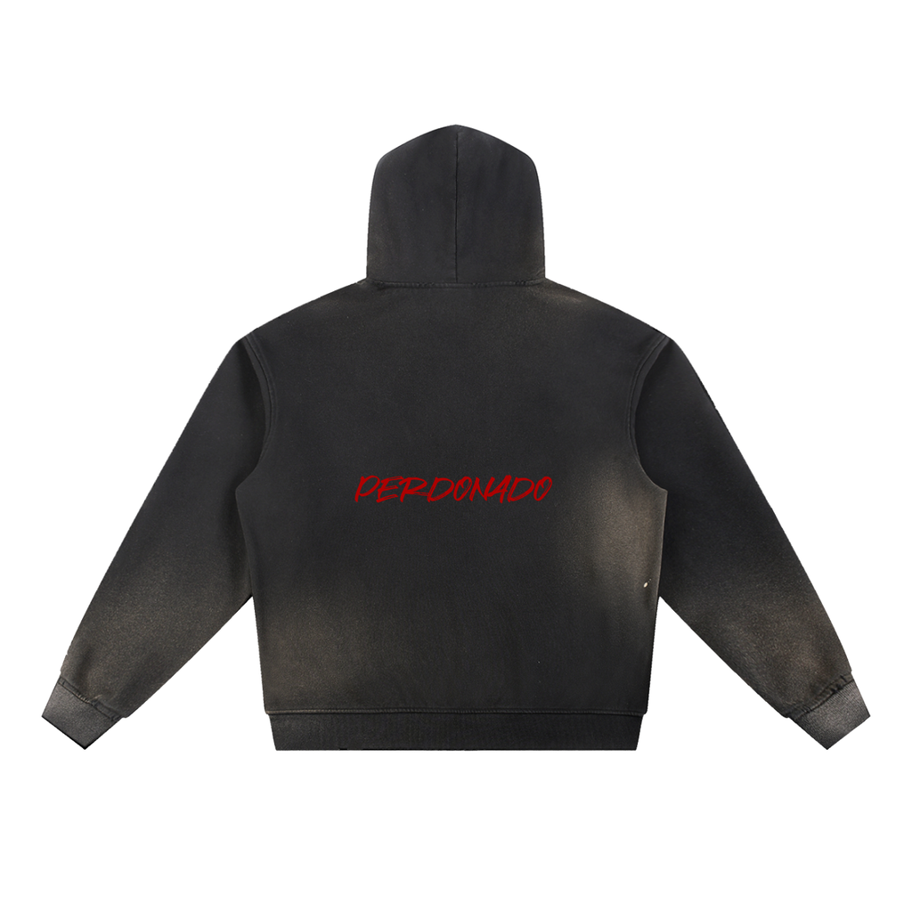 Perdonado Sun Fade Frayed Fleece Hoodie