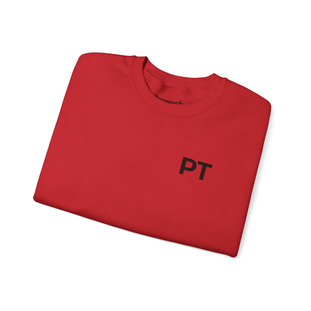 PT Minimalist Crewneck Sweatshirt — "CoveredByGrace" Circular Back Logo