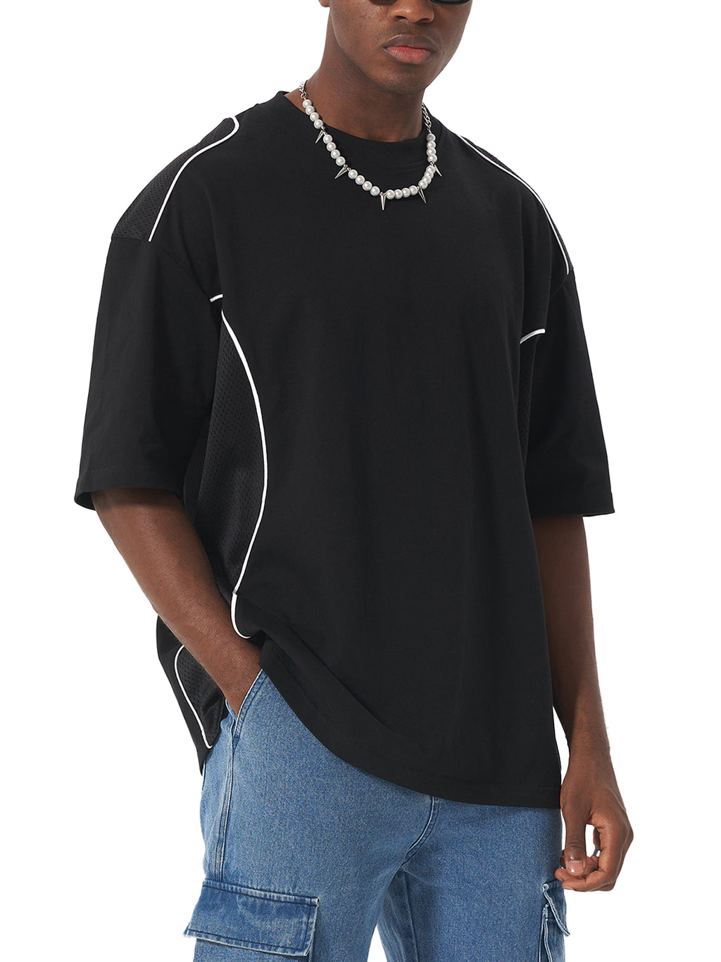 Forgiven Piped Panel T-Shirt