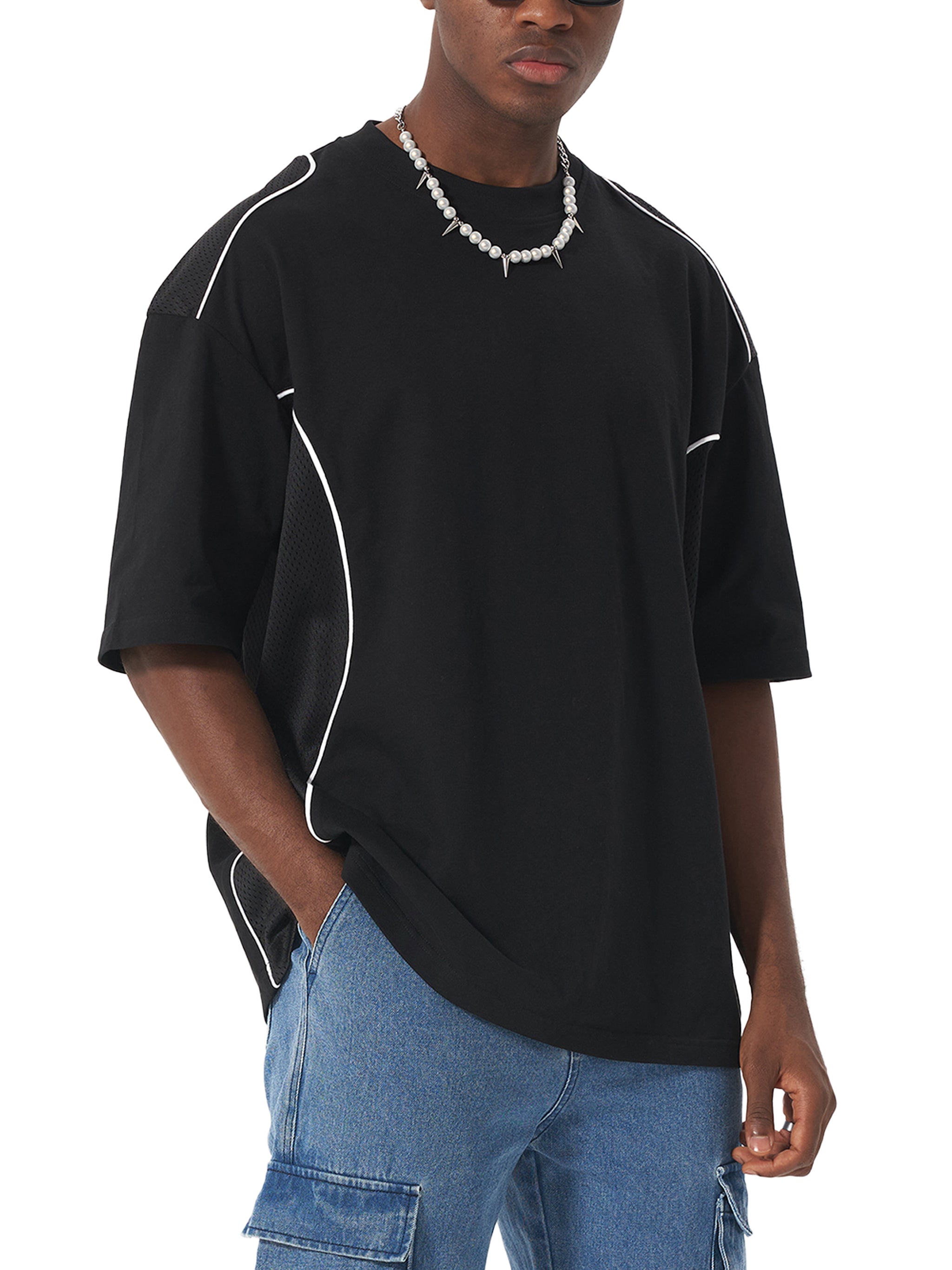 Forgiven Piped Panel T-Shirt